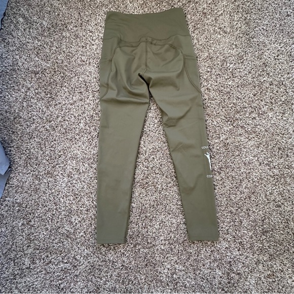 Soul Crusher Cornhole High Waist Leggings Green Womens Size Small NWOT - Picture 2 of 5